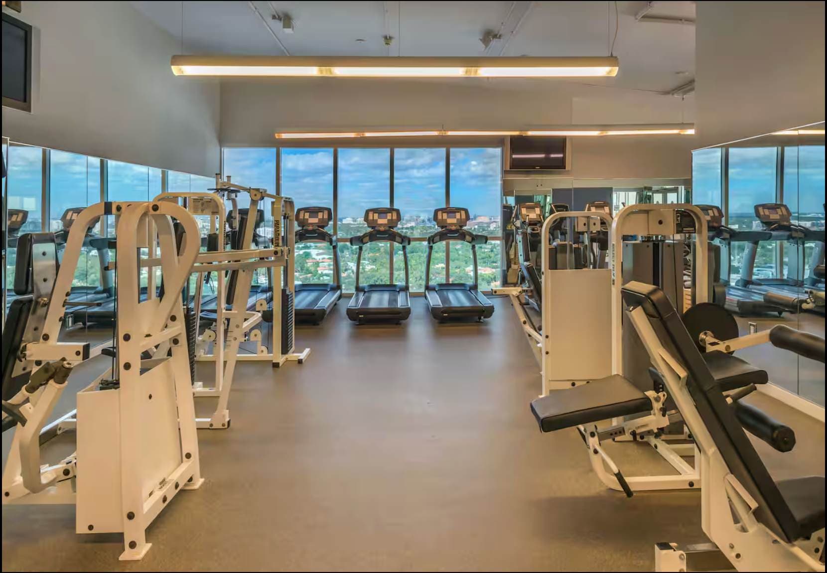 Fully equipped fitness center